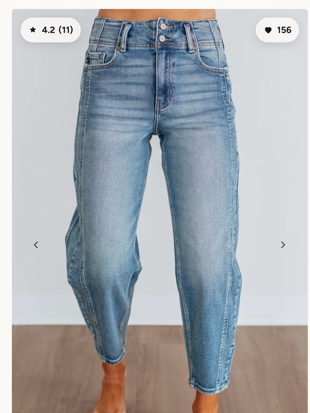 KanCan High-Rise Saldana Slim Barrel leg Jeans Women’s